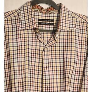 Mens Hammer Made Button Up Dress Shirt 18.5